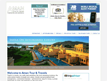 Tablet Screenshot of amantours.com